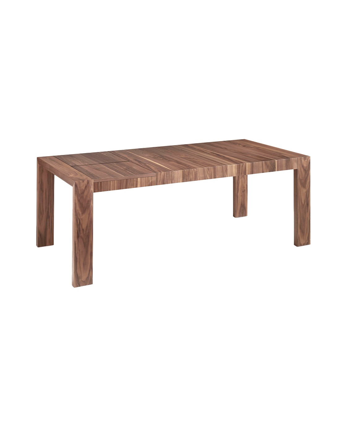 Mesa comedor extensible rectangular nogal