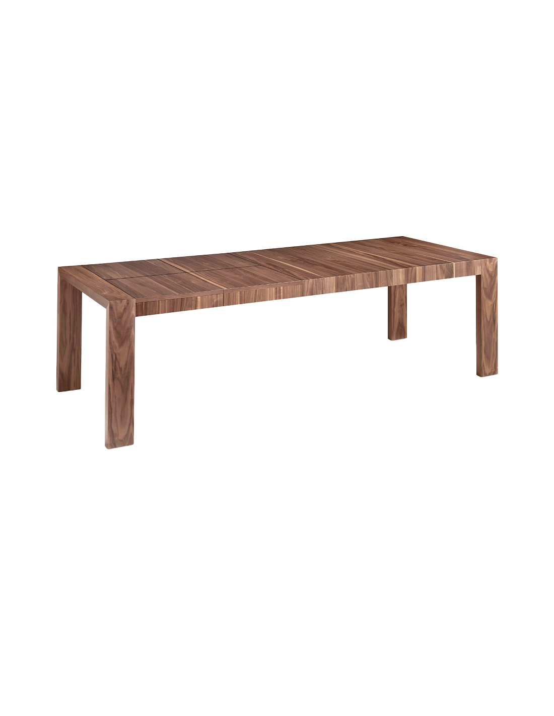 Mesa comedor extensible rectangular nogal