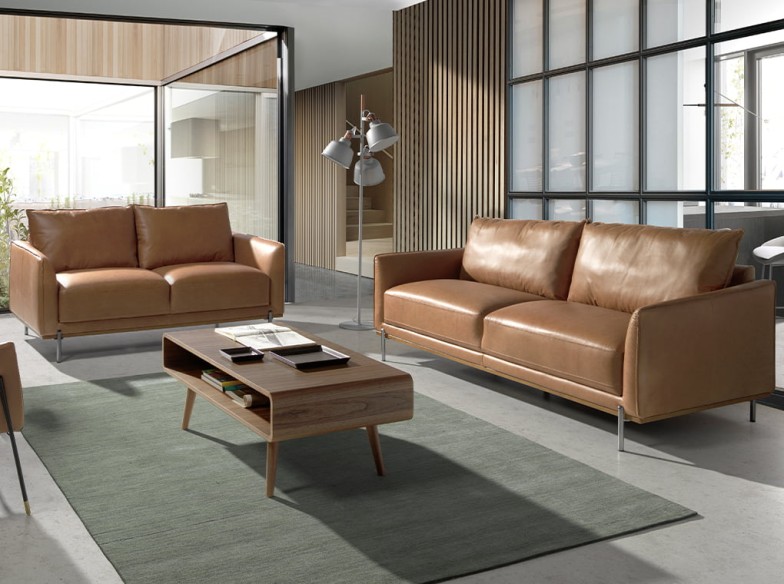 Mesa centro rectangular nogal