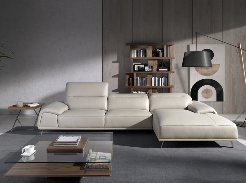 Mesa centro cuadrada cristal templado y nogal