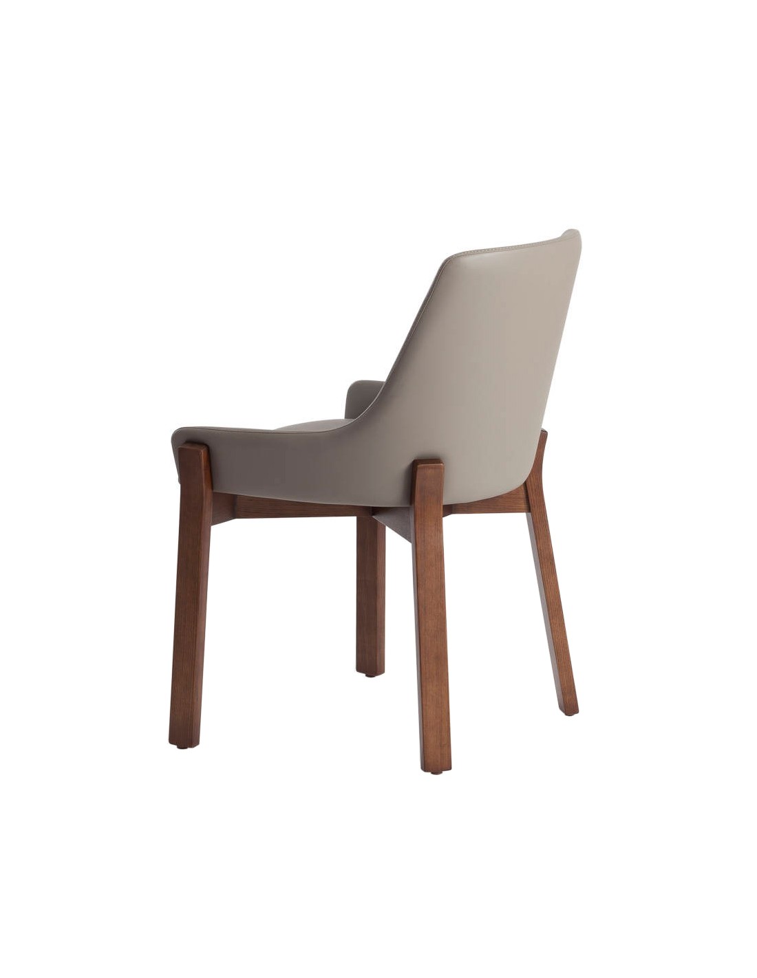 Silla polipiel visón oscuro