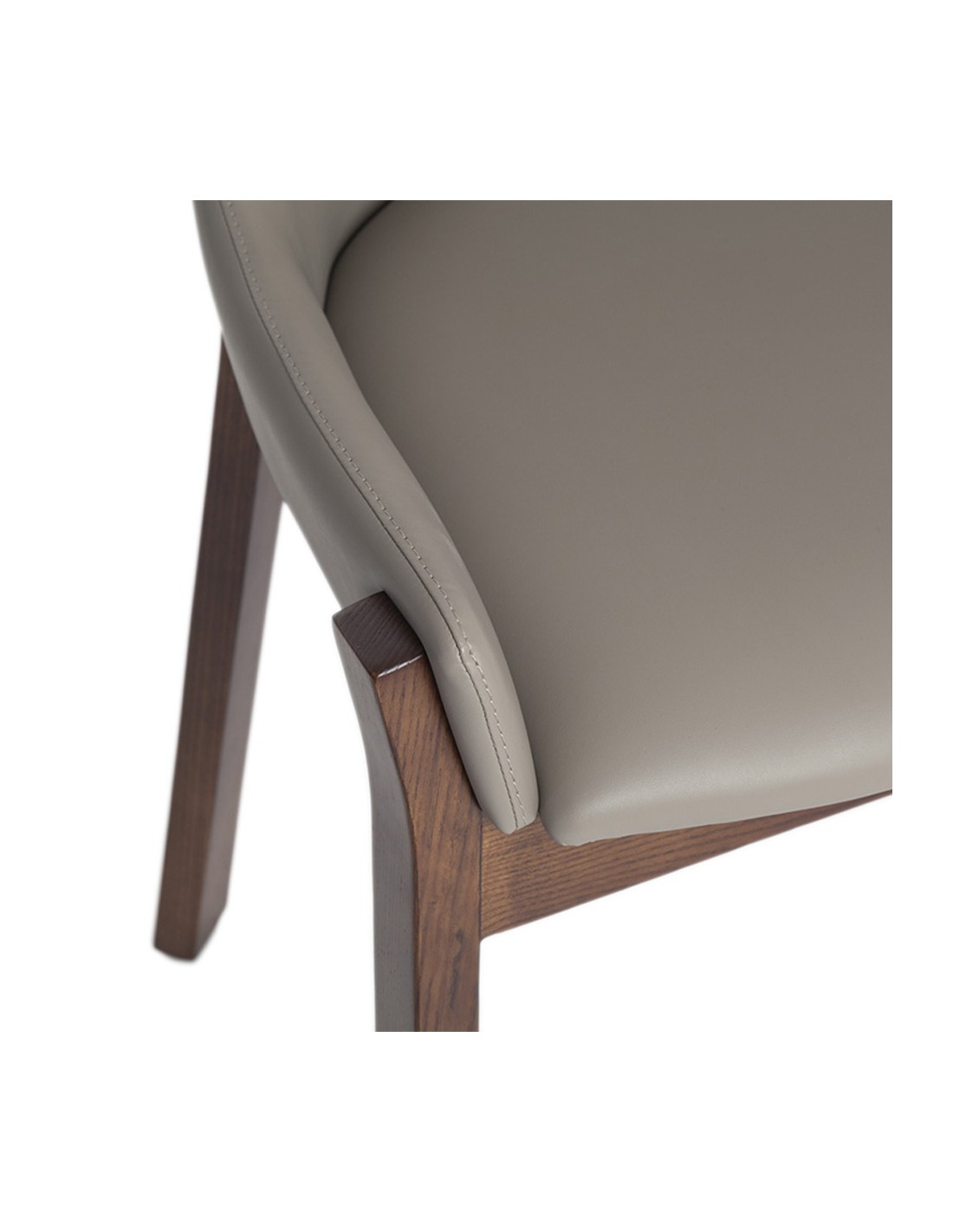 Silla polipiel visón oscuro