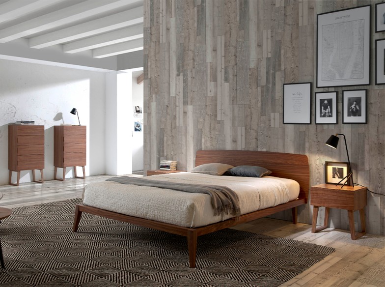 Mesita de noche nogal