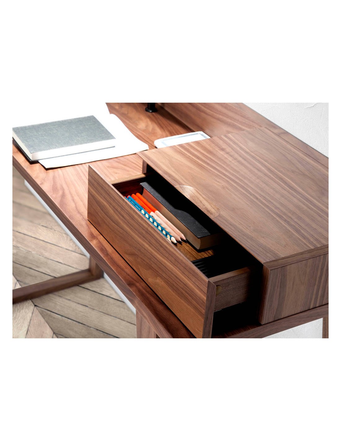 Tocador nogal con espejo