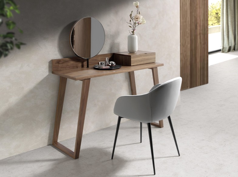 Tocador nogal con espejo