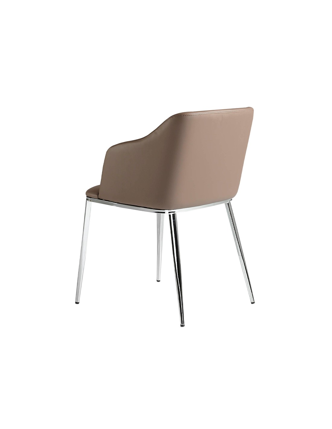 Silla polipiel marrón