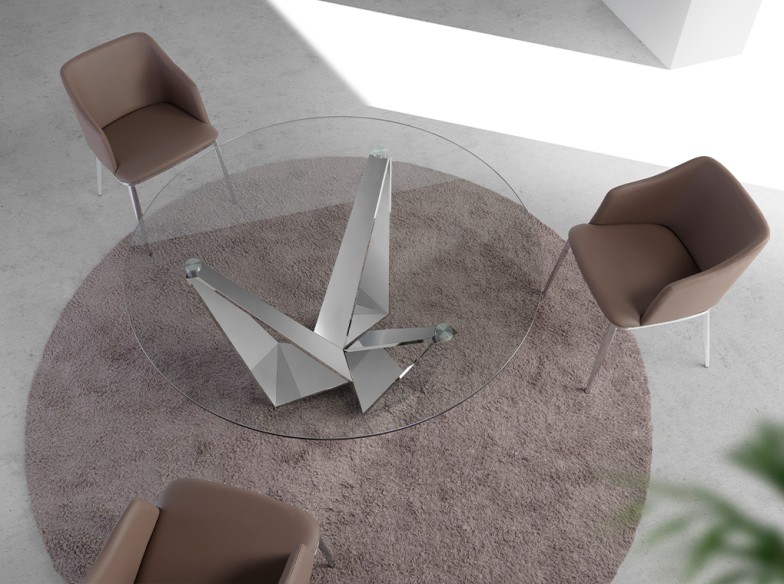 Silla polipiel marrón