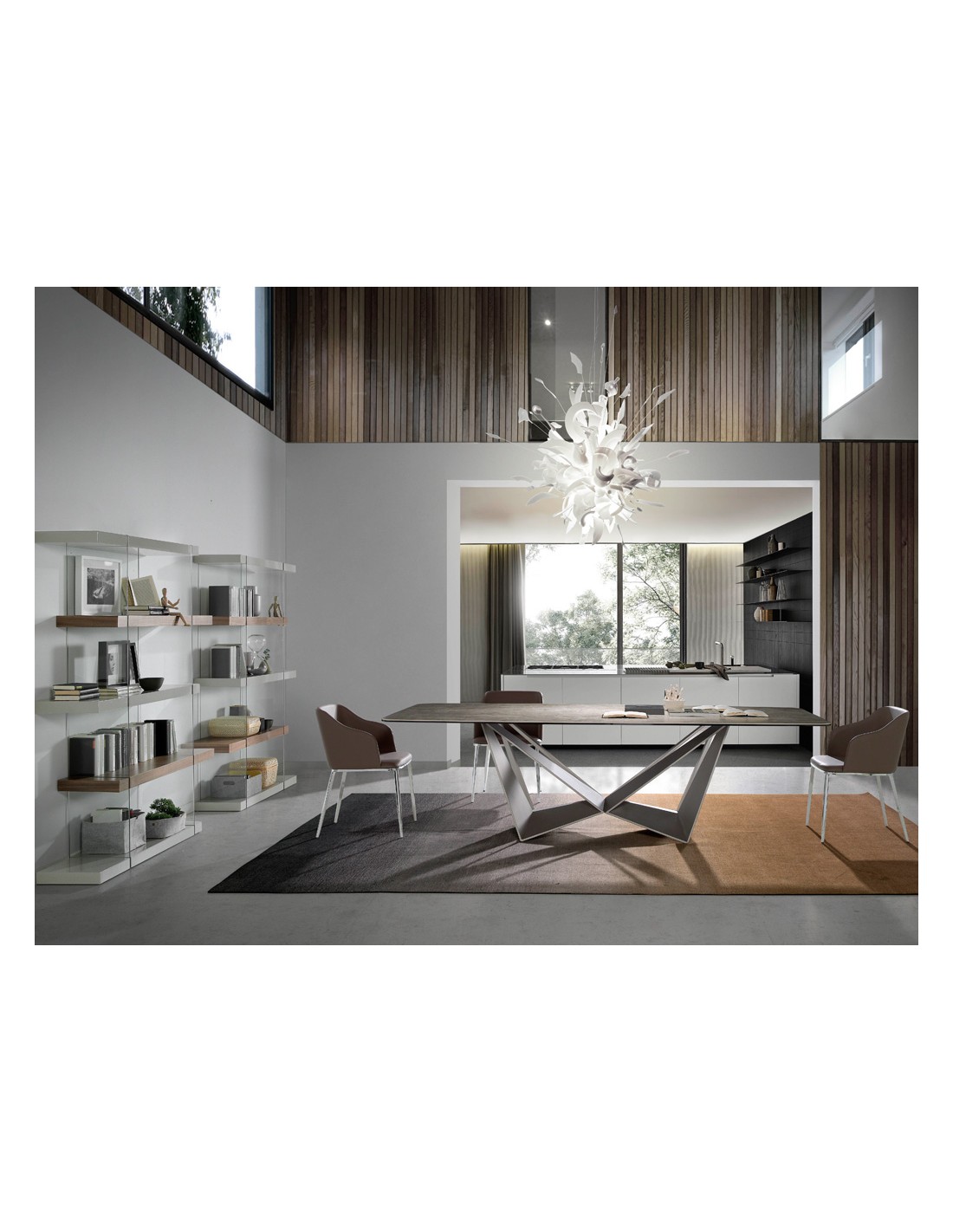 Silla polipiel marrón