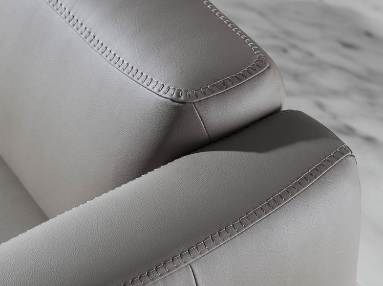 Sofá 3 plazas piel visón