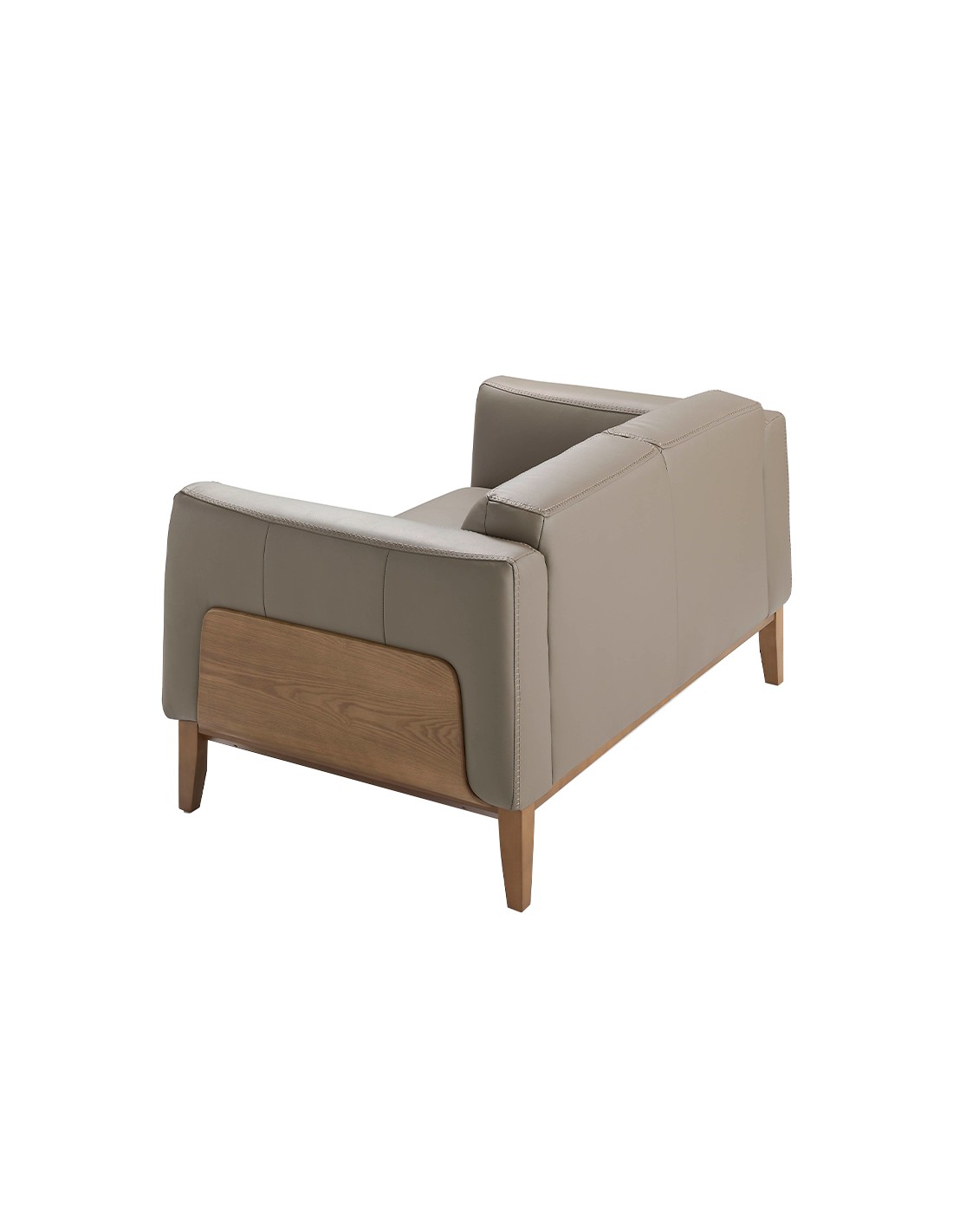 Sofá 2 plazas piel visón