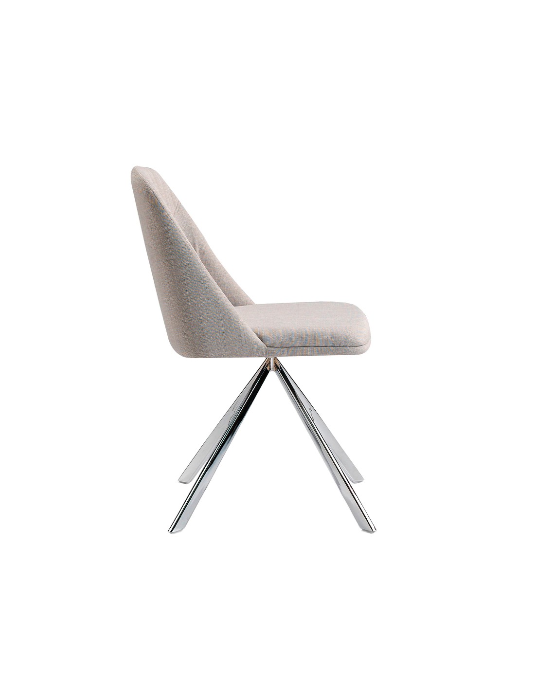 Silla giratoria tela gris