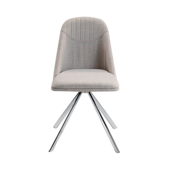 Silla giratoria tela gris