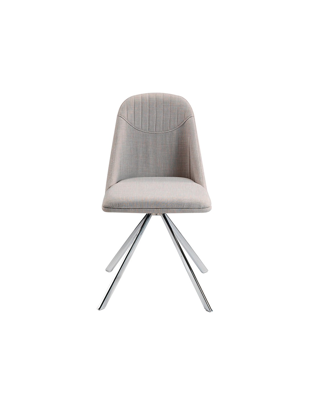 Silla giratoria tela gris