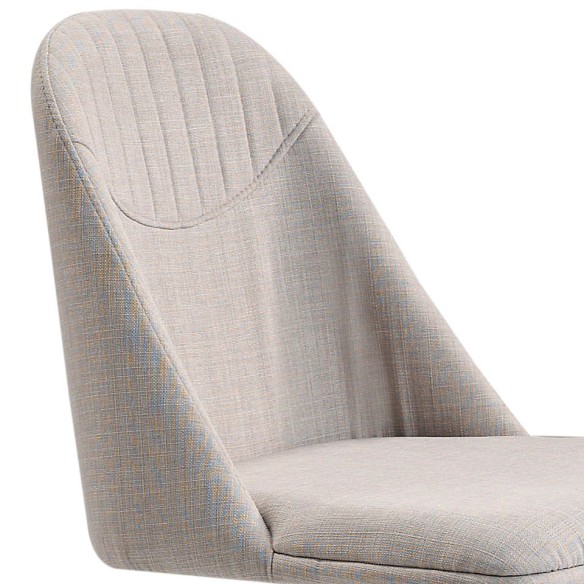 Silla giratoria tela gris