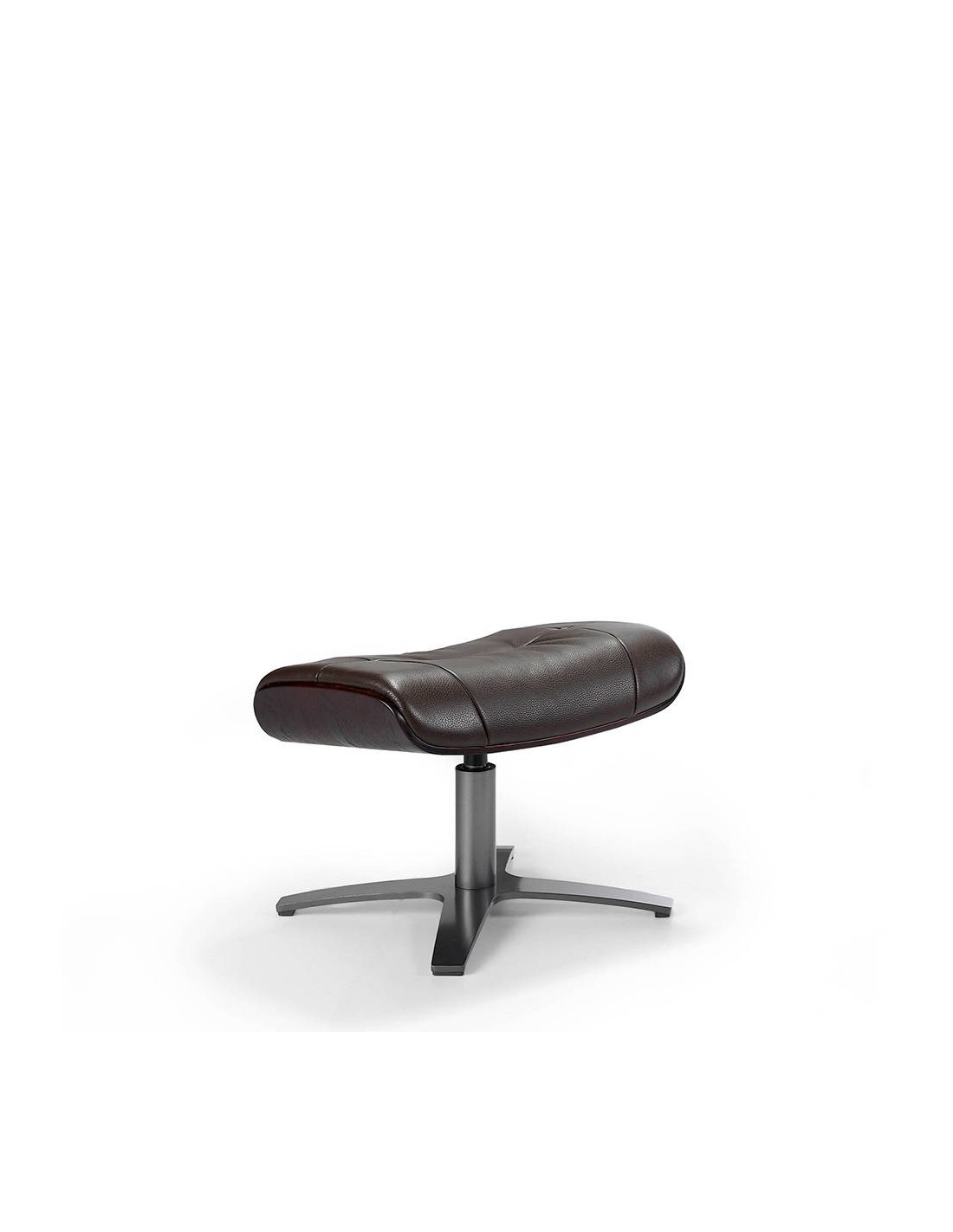 Ottoman piel marrón chocolate