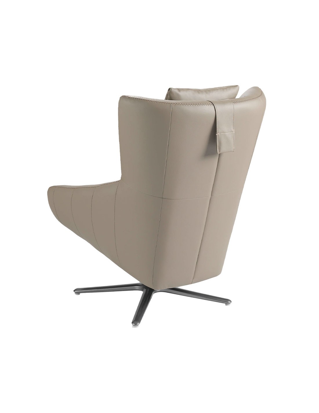 Sillón giratorio polipiel visón