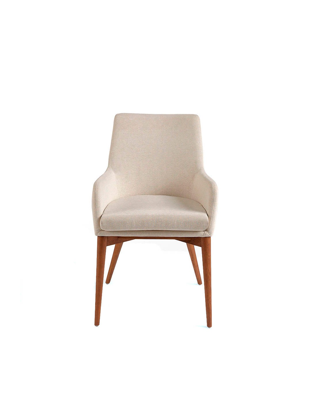 Silla tela beige