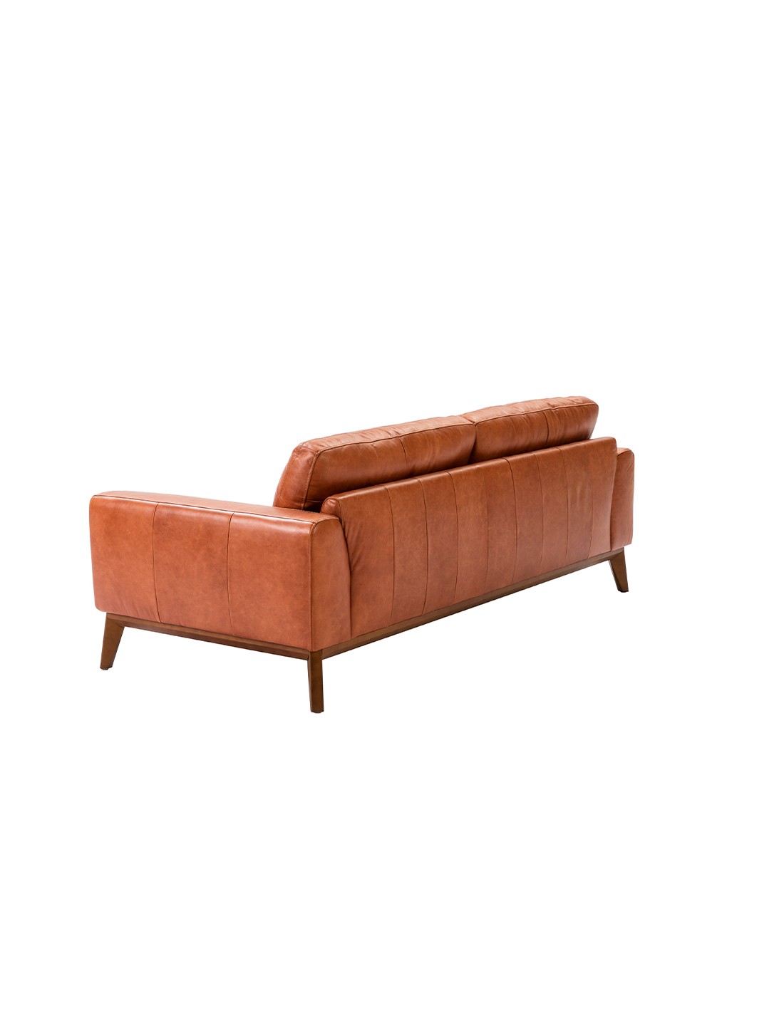 Sofá 3 plazas piel marrón