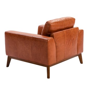 Sillón piel marrón 2