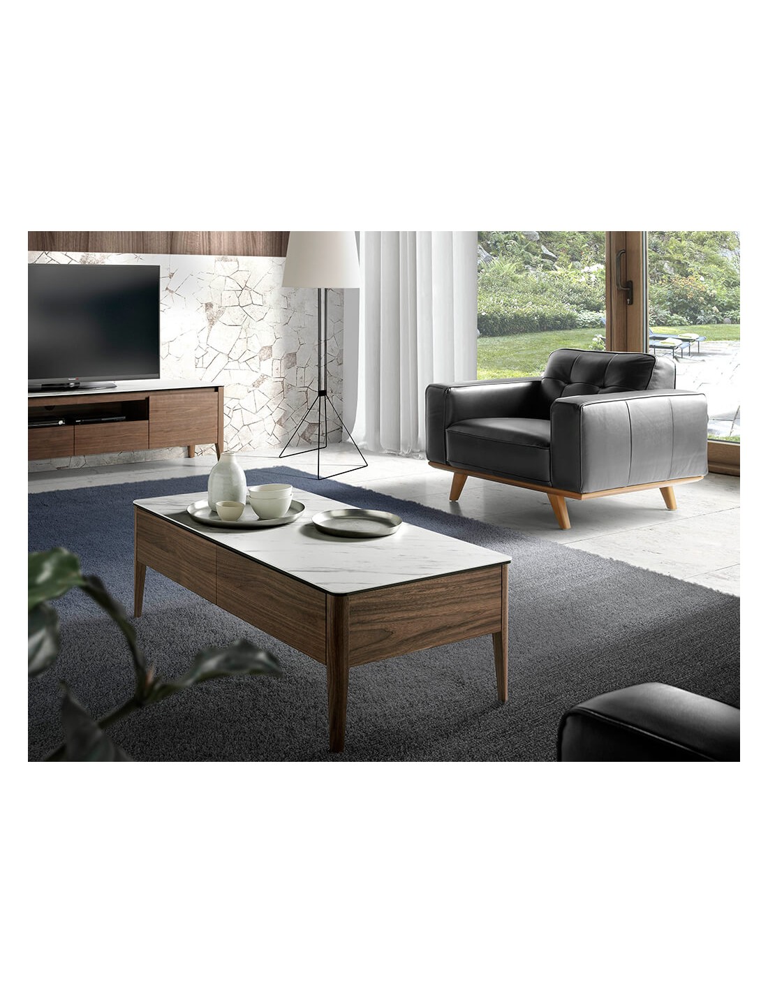 Sillón Chester piel negro