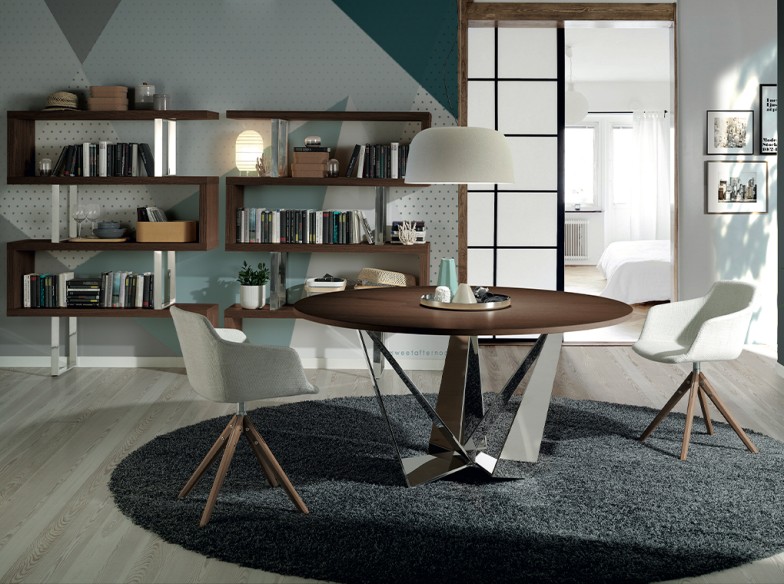 Silla giratoria tela beige