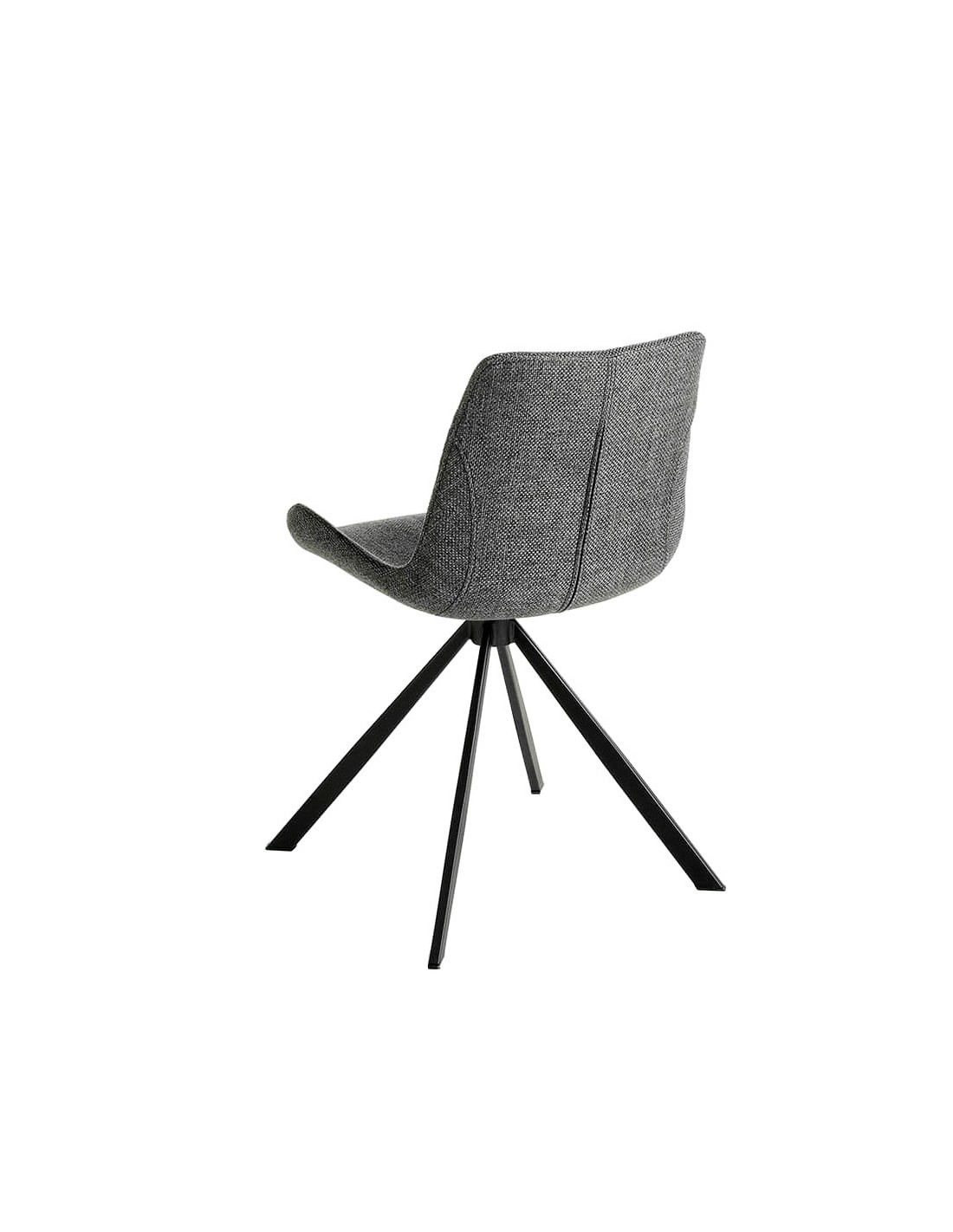 Silla giratoria tela gris oscuro