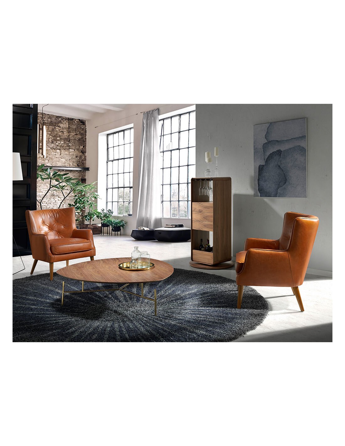 Sillón Chester piel marrón