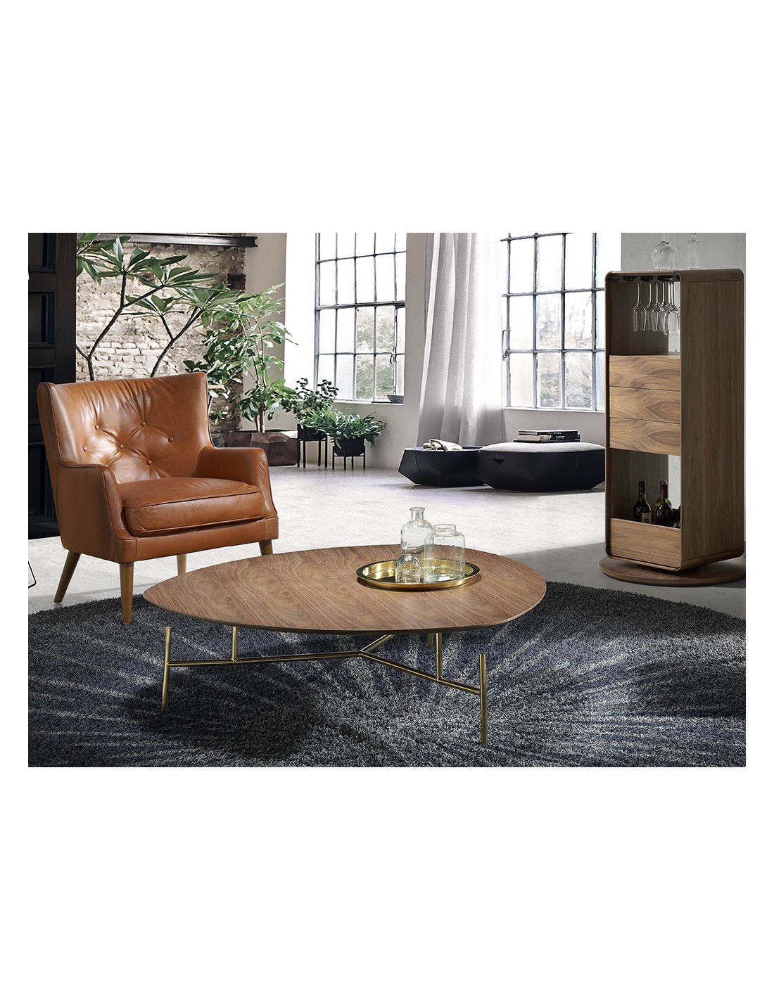 Sillón Chester piel marrón