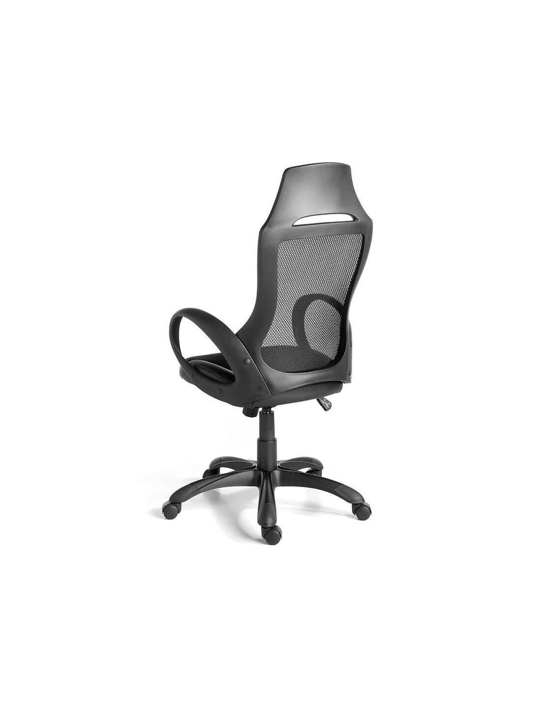 Silla oficina giratoria tela negra