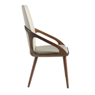 Silla polipiel crema