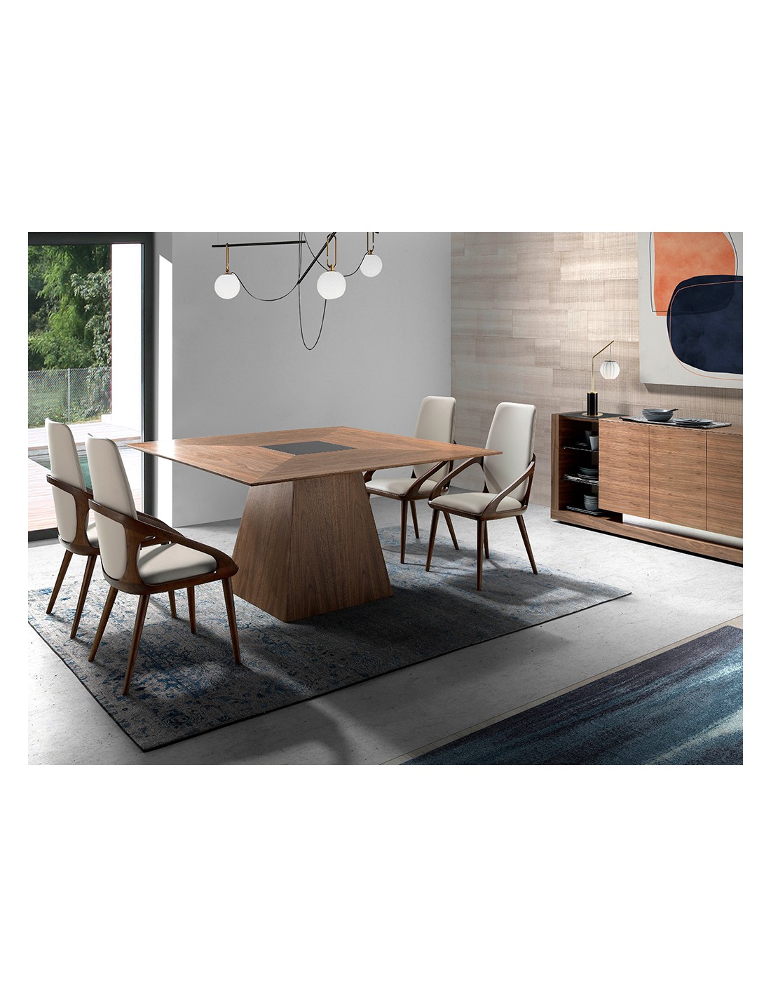 Silla polipiel crema