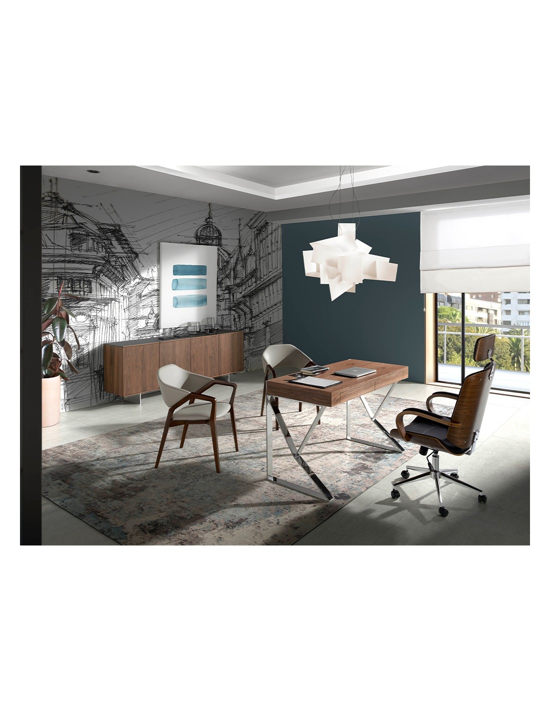 Silla polipiel visón