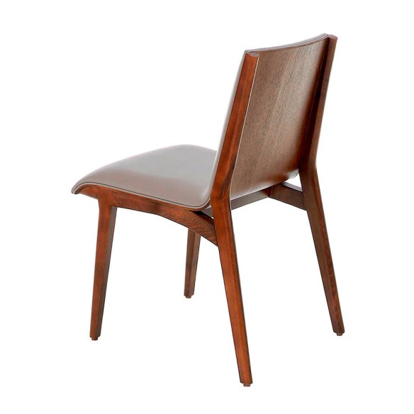 Silla polipiel visón oscuro