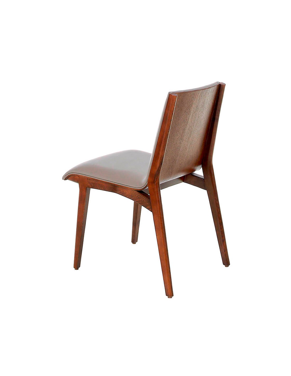 Silla polipiel visón oscuro