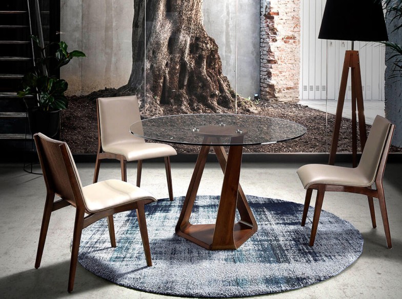 Silla polipiel visón oscuro