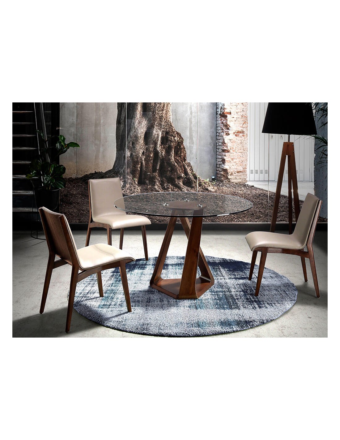 Silla polipiel visón oscuro