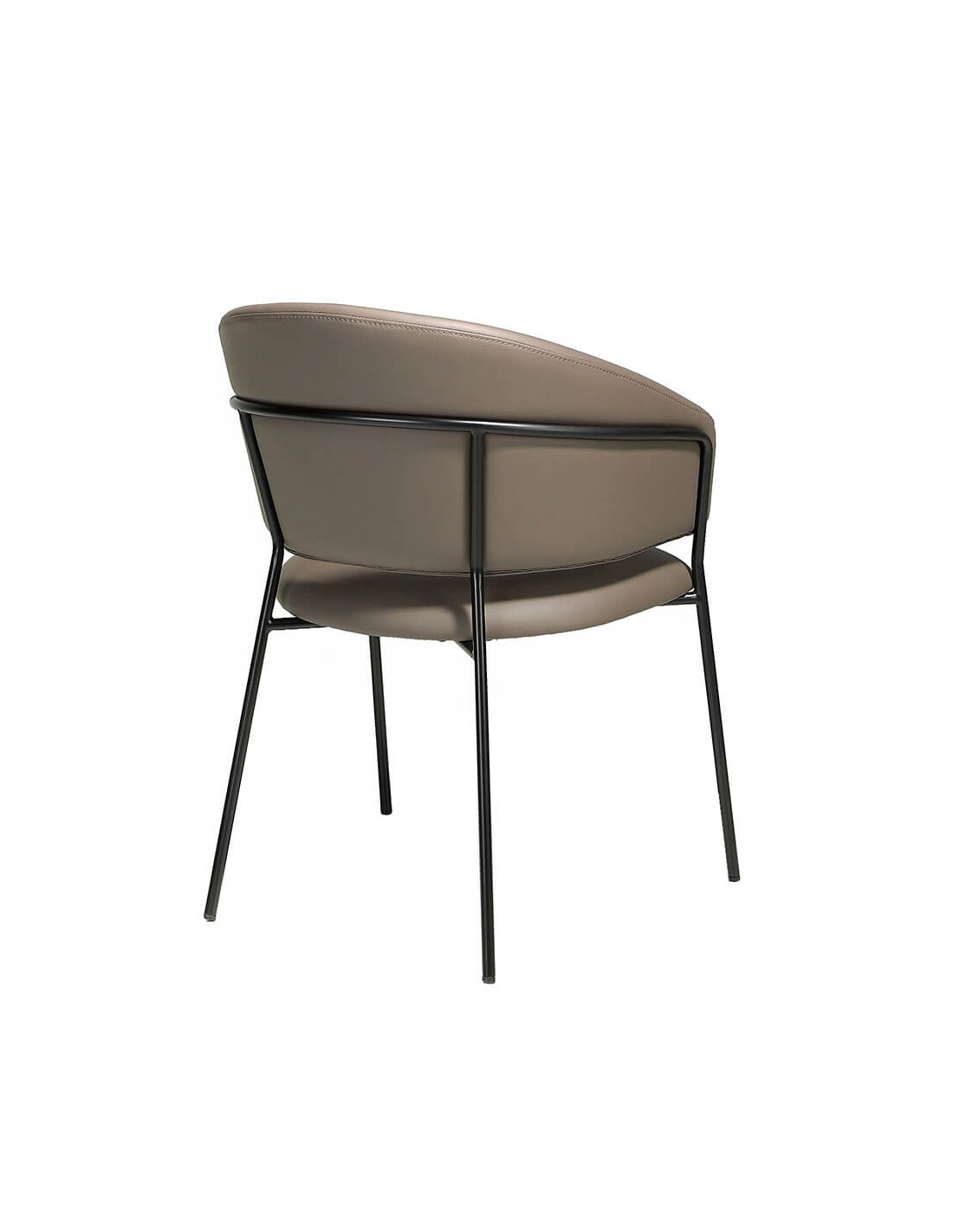 Silla polipiel visón oscuro