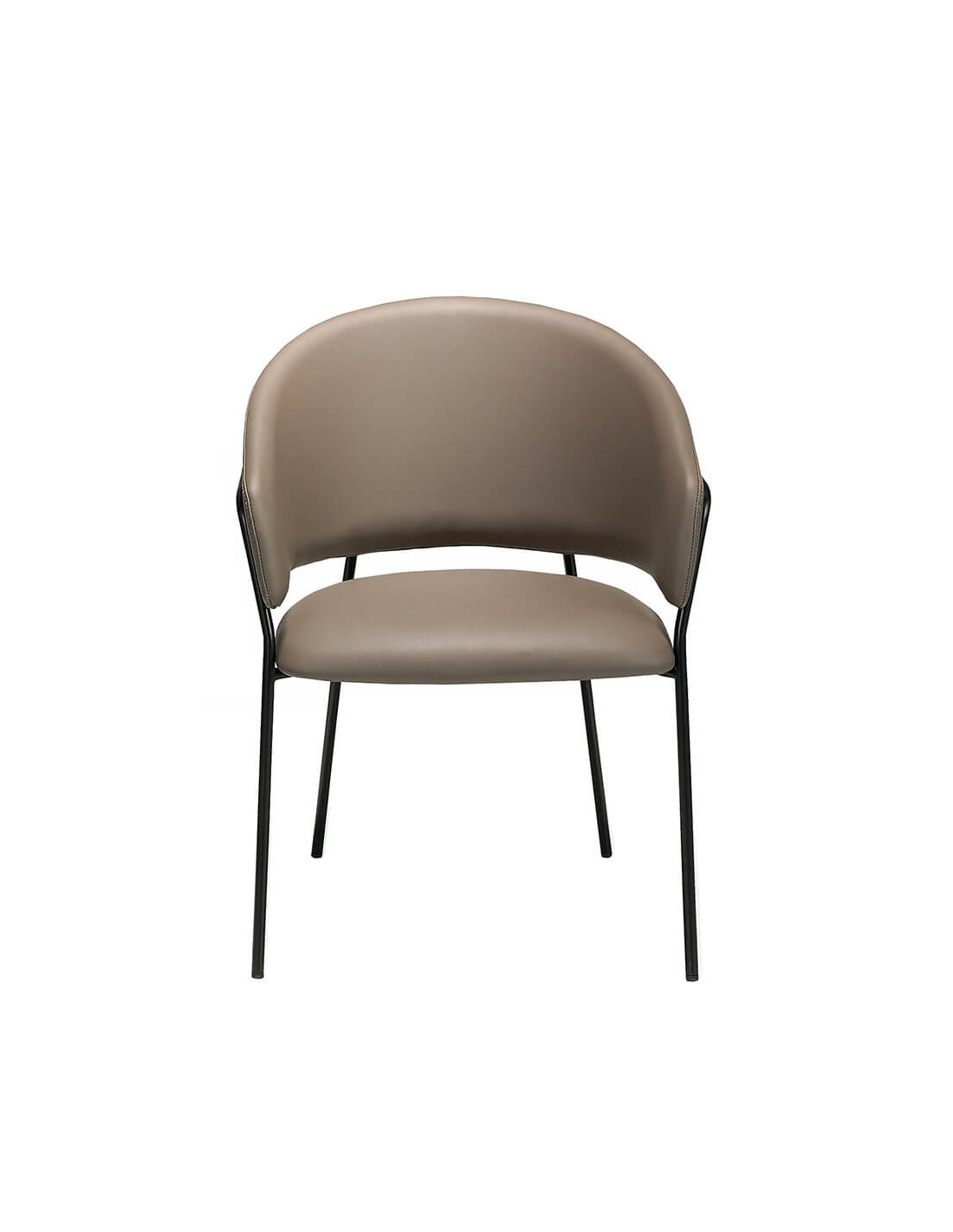 Silla polipiel visón oscuro