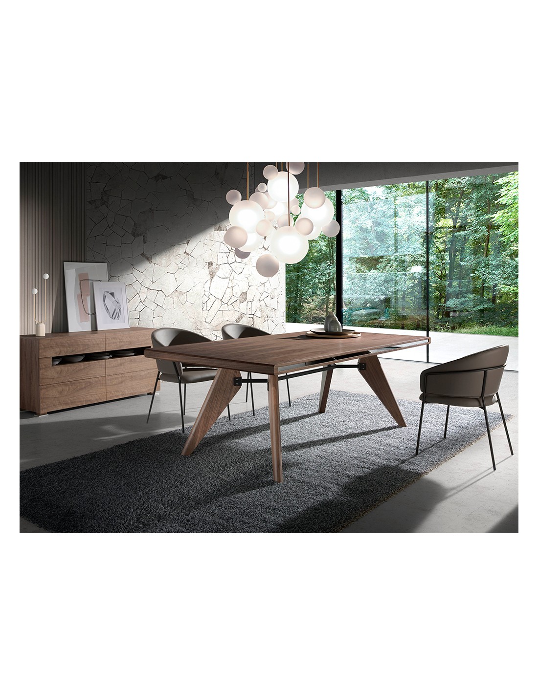 Silla polipiel visón oscuro