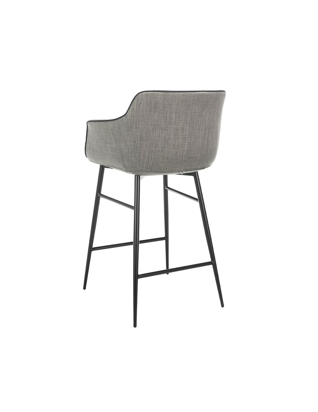 Taburete tela gris