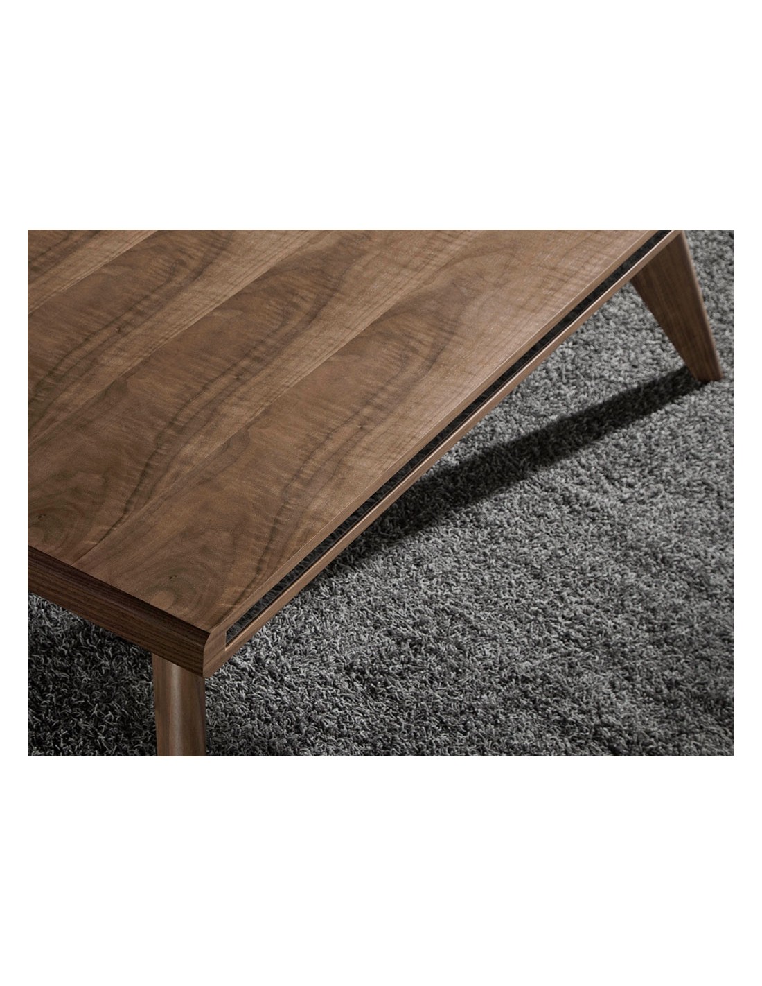 Mesa comedor rectangular nogal y nogal