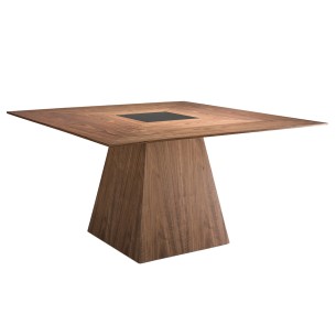 Mesa comedor cuadrada nogal