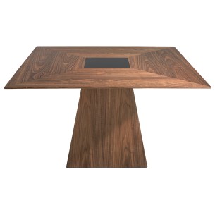 Mesa comedor cuadrada nogal 2