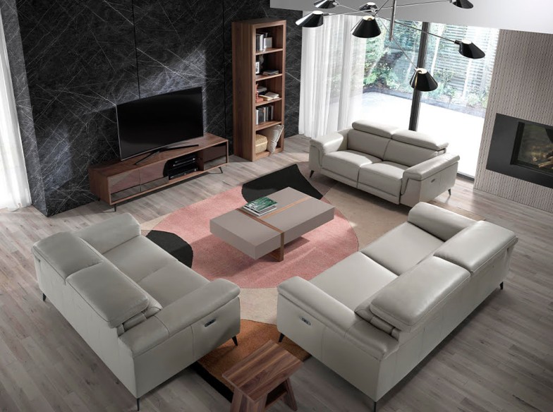 Estantería de madera nogal