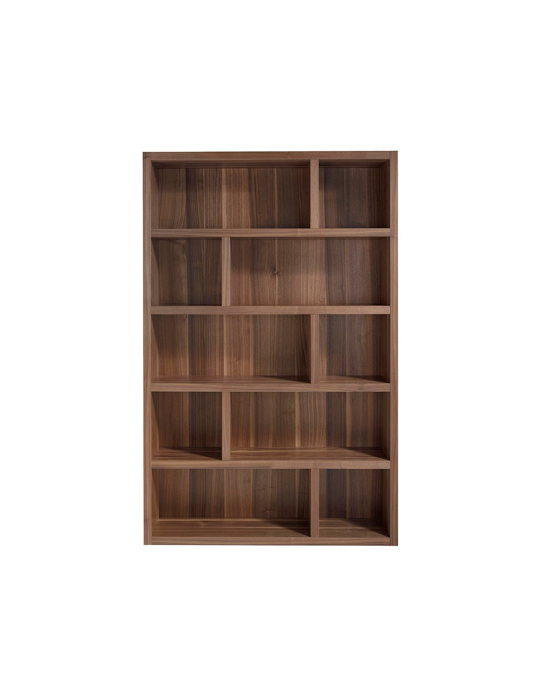 Estantería de madera nogal