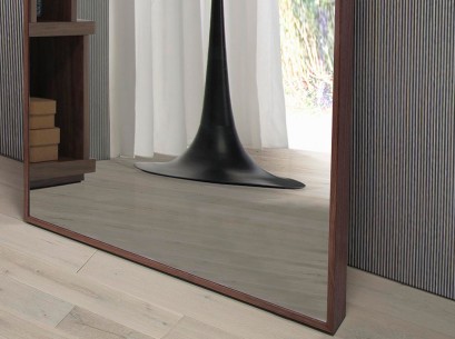 Espejo pared rectangular nogal 2