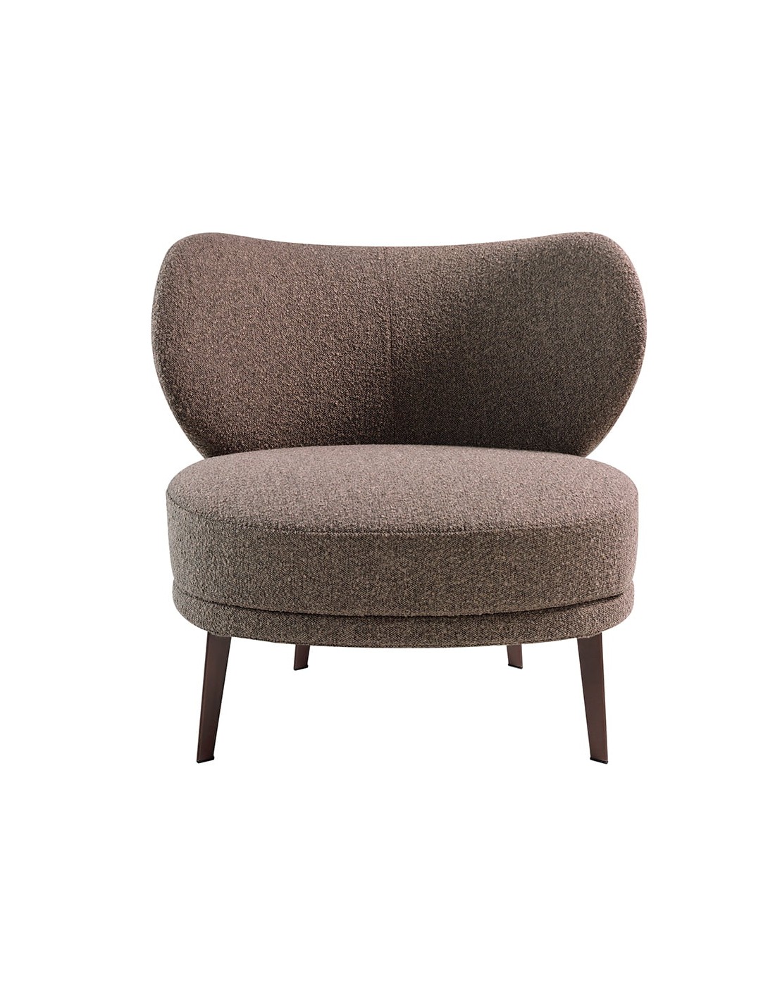 Sillón tela marrón