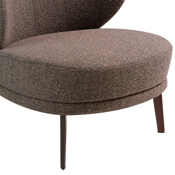 Sillón tela marrón