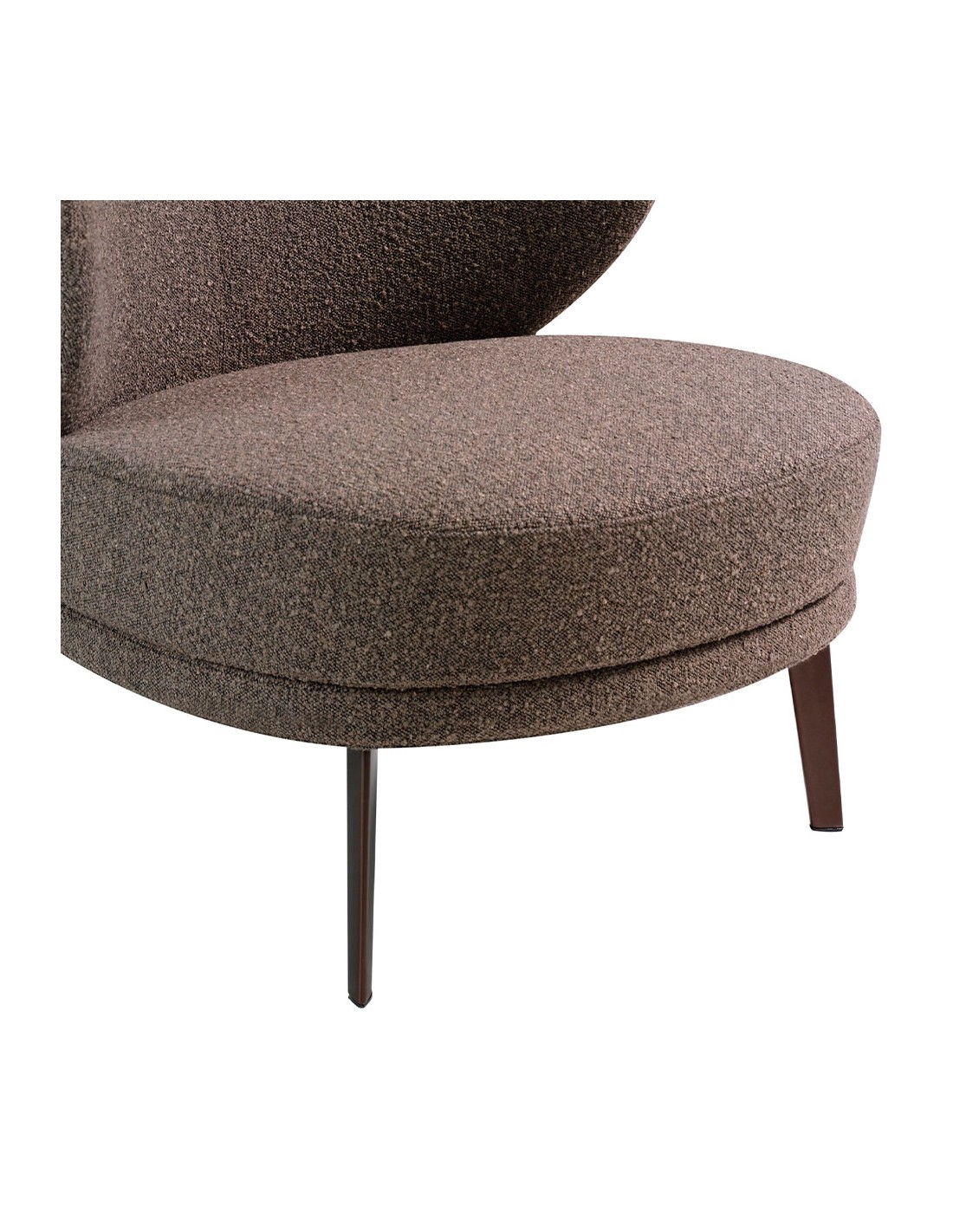 Sillón tela marrón