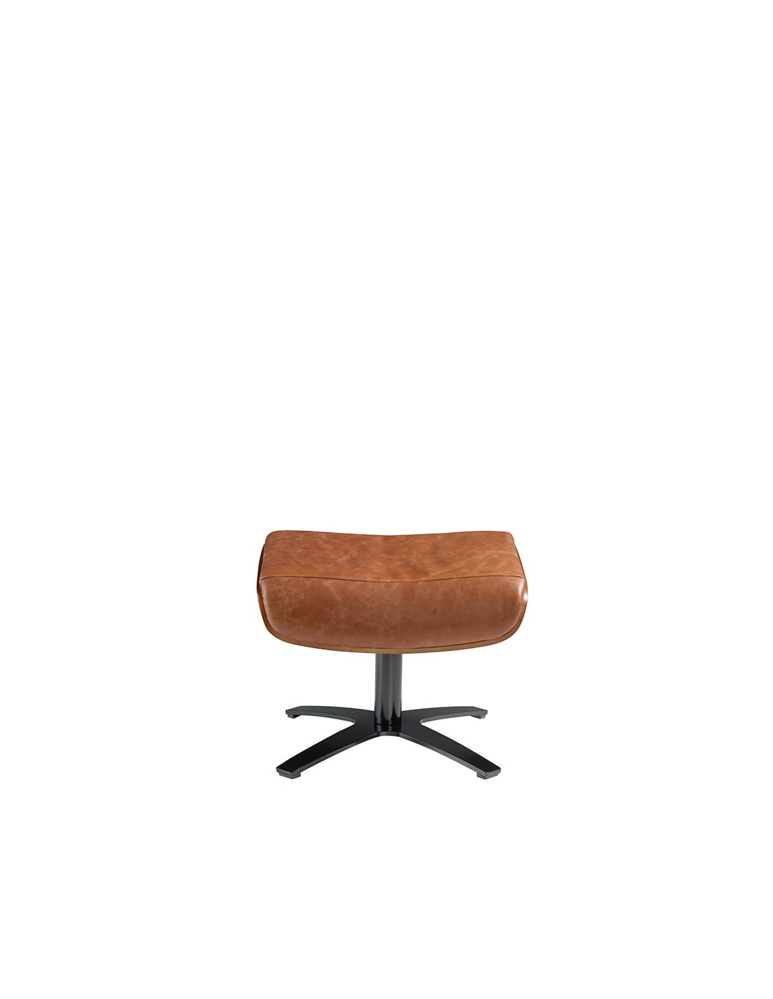 Ottoman piel marrón